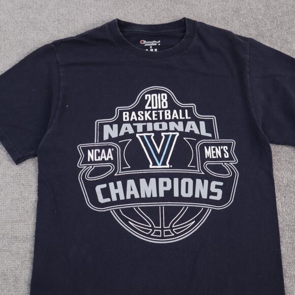 Villanova 2018 NCAA Basketball Championship Small Blue Short Sleeve T-Shirt - Picture 5 of 9